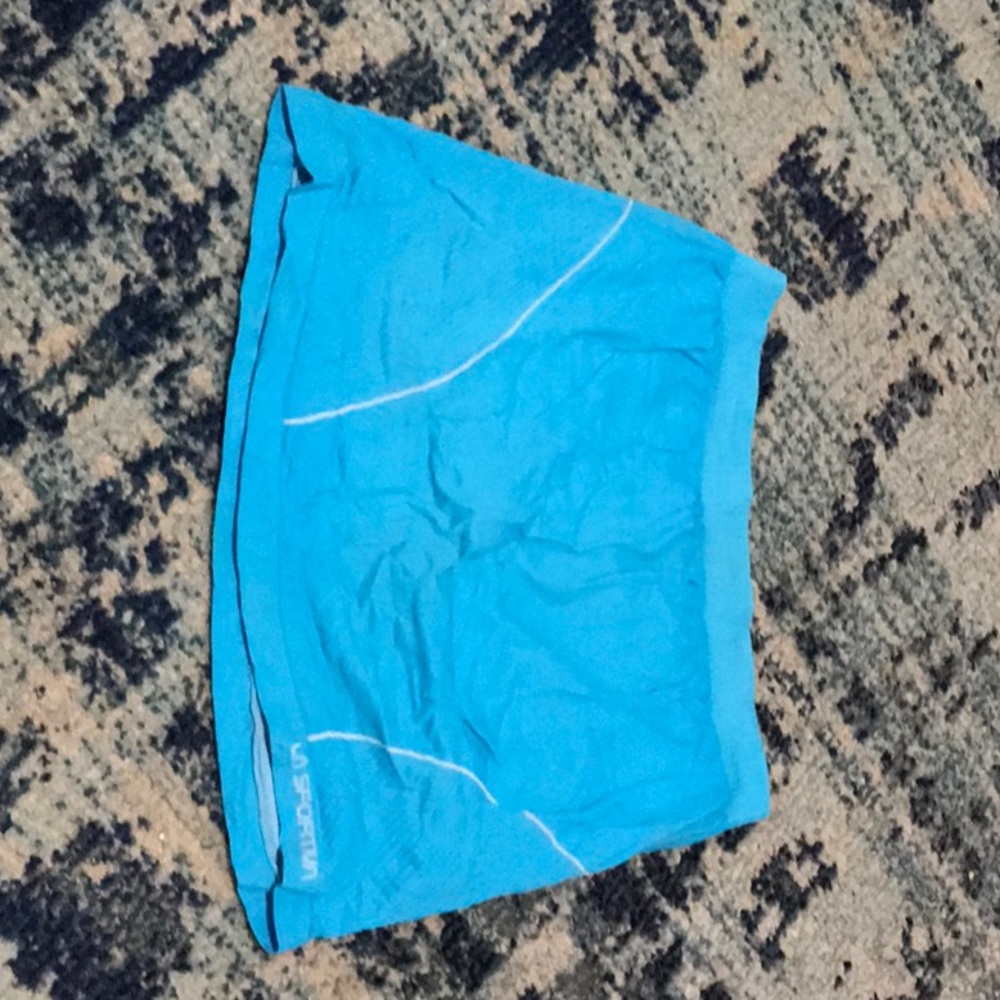 Blue short skirt